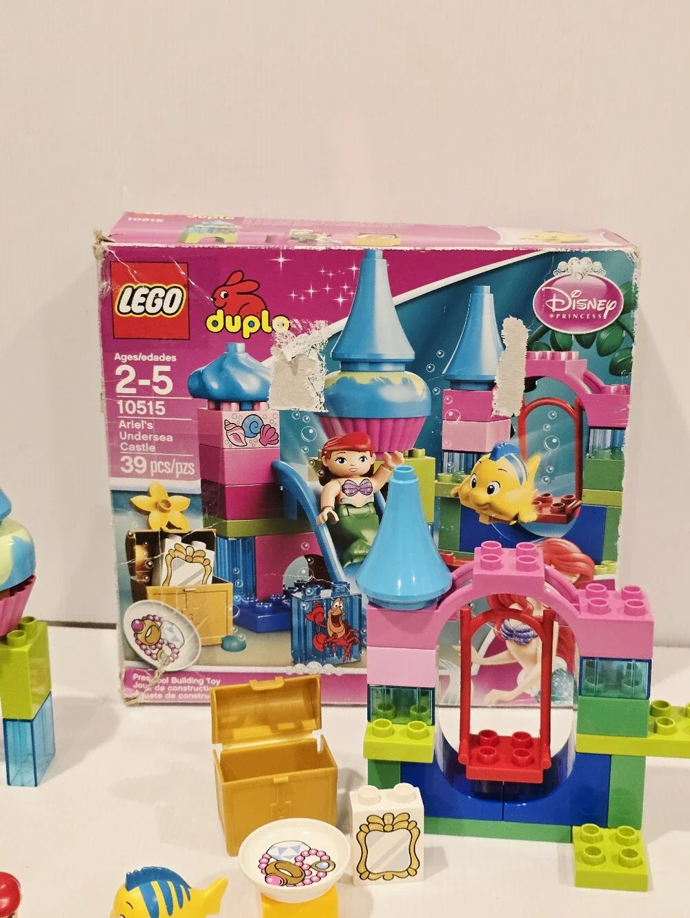 Lego Duplo 10515 Ariel Undersea Castle Little Mermaid Flounder Sebastian